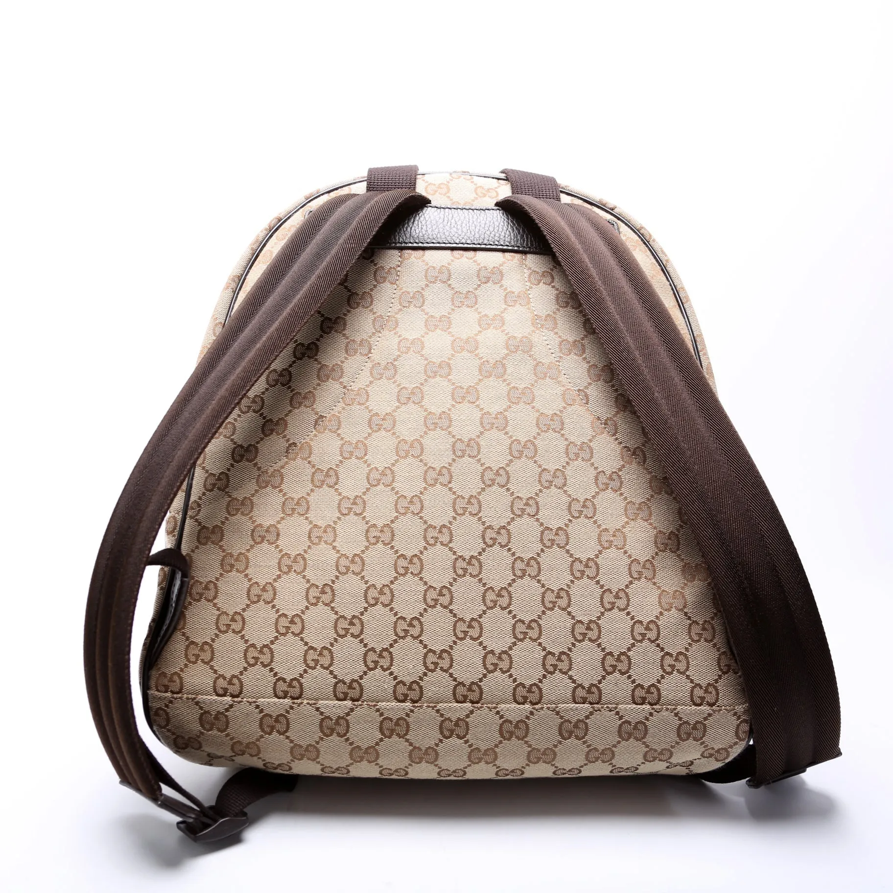 449906 GG Canvas Travel Backpack Brown