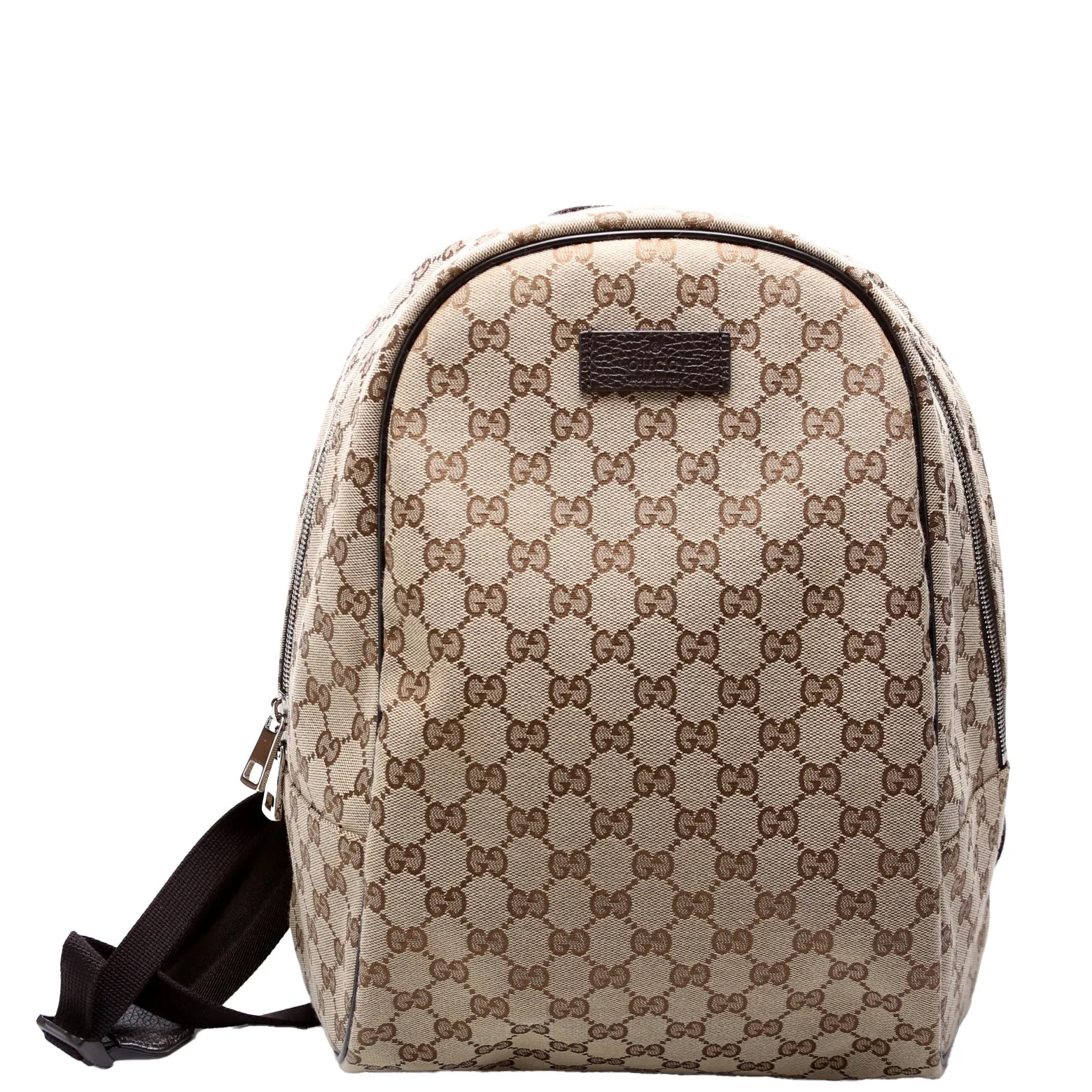 449906 GG Canvas Travel Backpack Brown