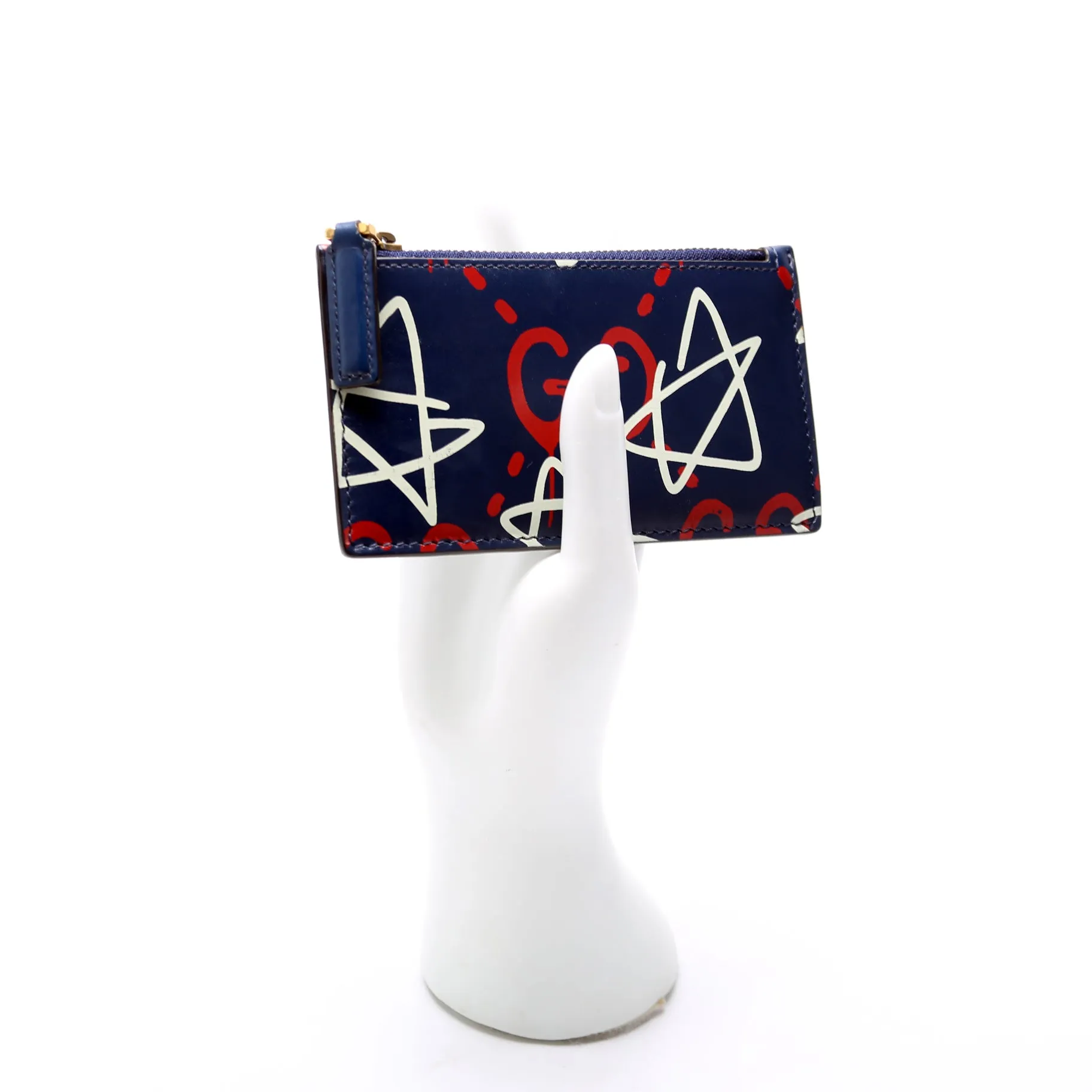 457011 Guccighost Coin Card Holder