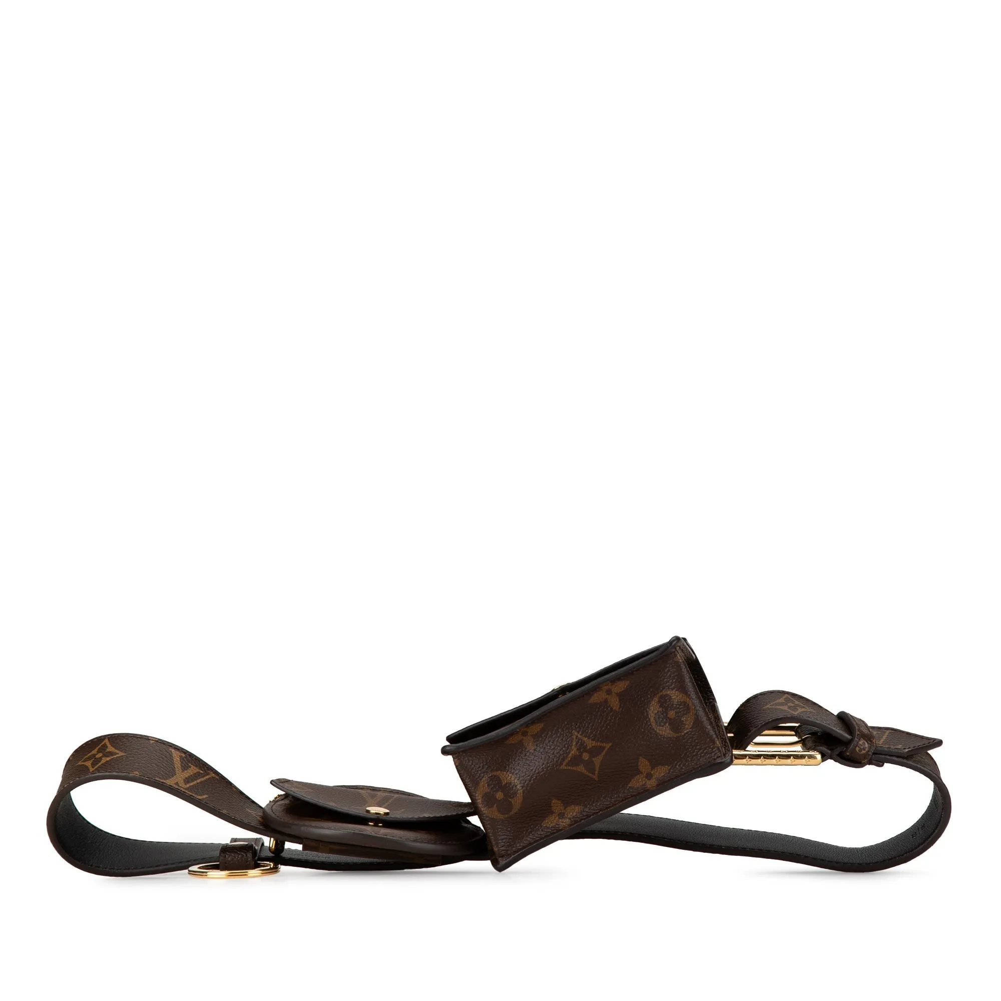Brown Louis Vuitton Monogram Daily Multi Pocket Belt Bag