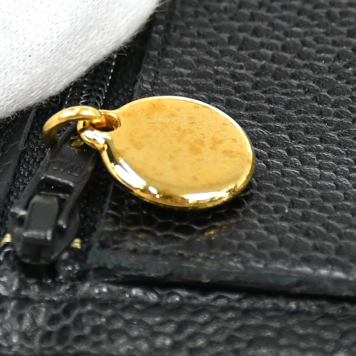 CHANEL 1994-1996 Timeless Coin Case Caviar Black 97297