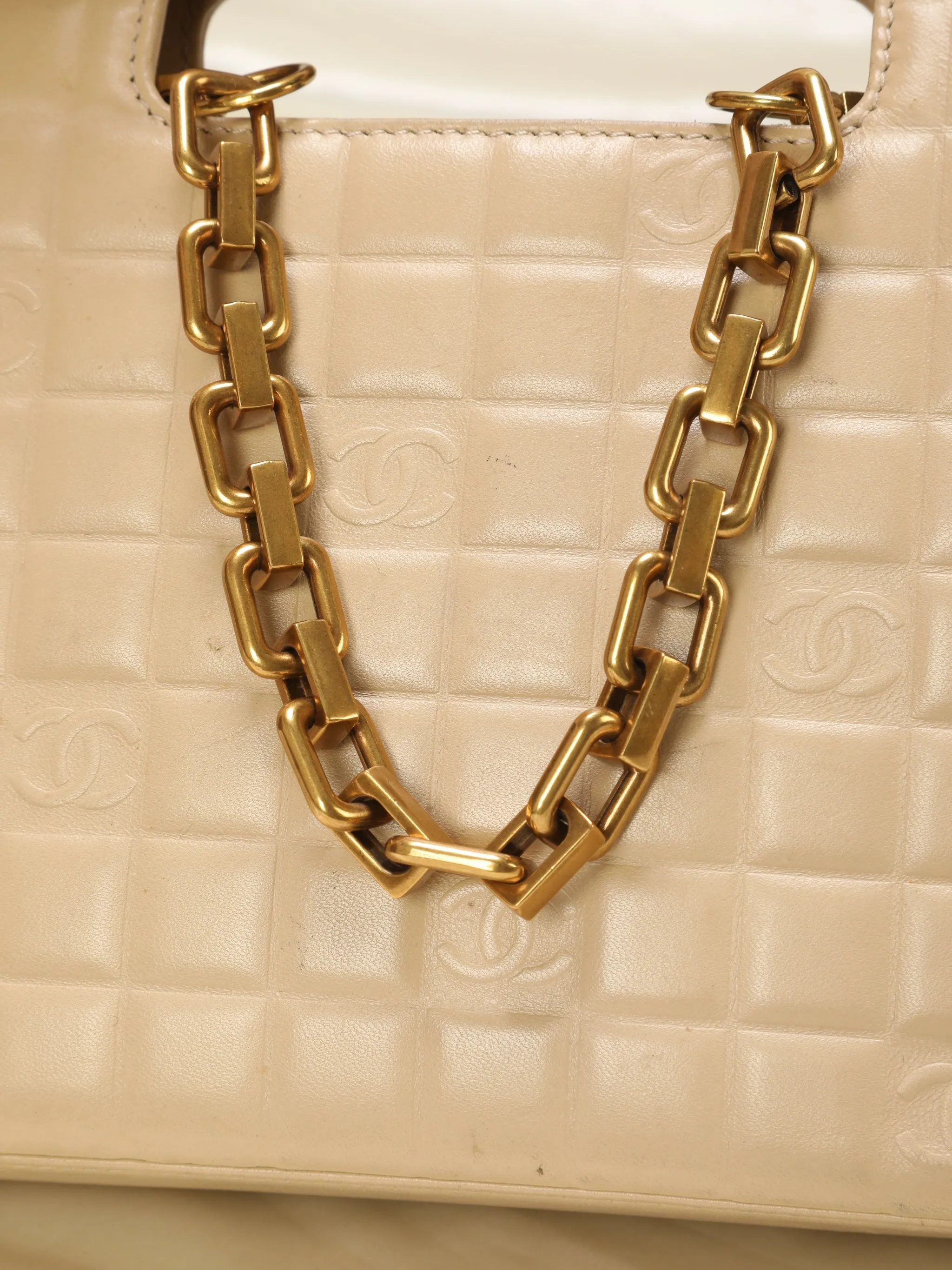 Chanel Lambskin Mini Chocolate Bar Tote