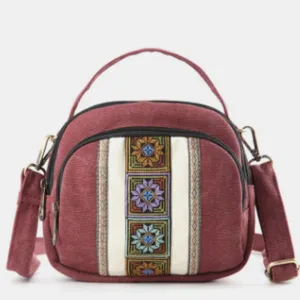 Folk-custom Multi-Pocket Crossbody Bag