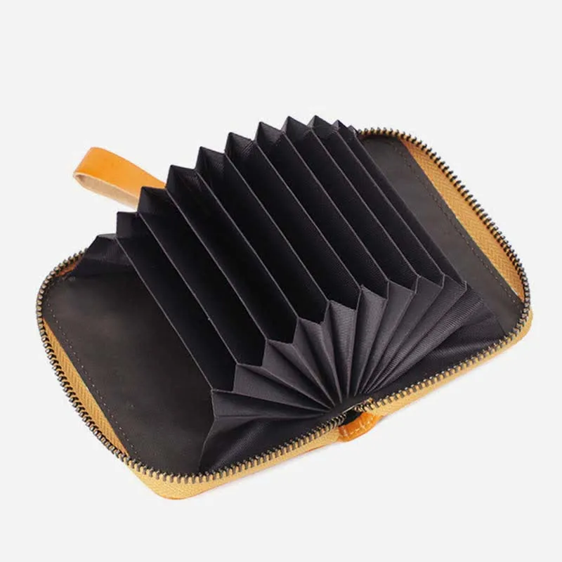 Genuine Leather Coin Purse Pouch Wallet Change Purse with Detachable Pocket