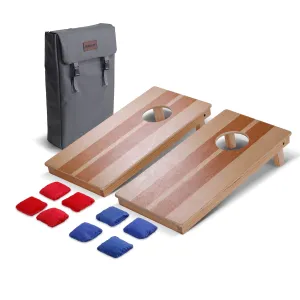 GoSports 2 ft x 1 ft Travel Size Premium Wood Cornhole Game Set