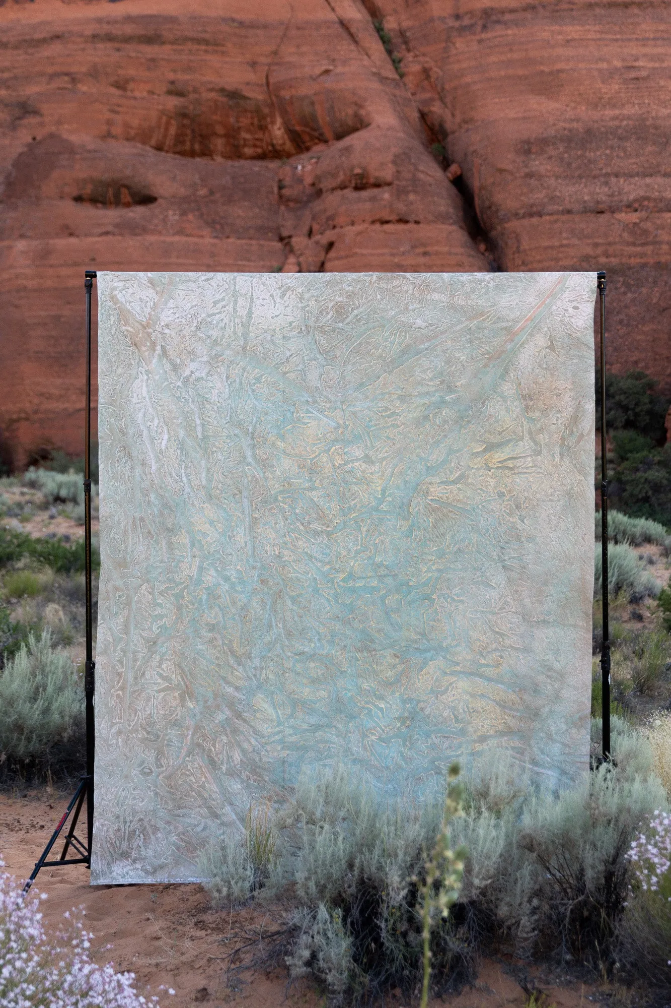 Merlin's Waters #0687 7.5'x9' Hand Painted Big Muslin Backdrop in a Bag