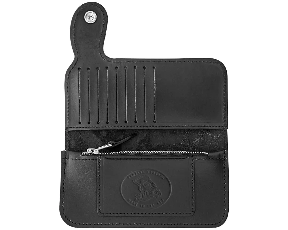 Patterned Chain Wallet - Black