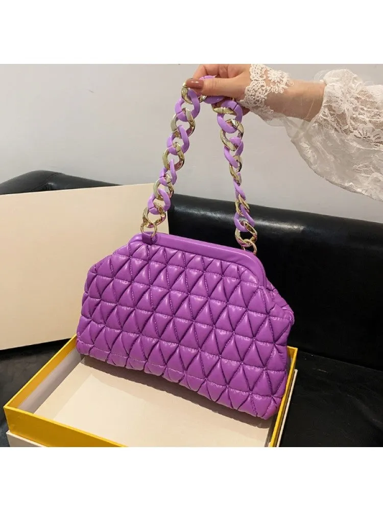 Puffa Quilted Chain Bag