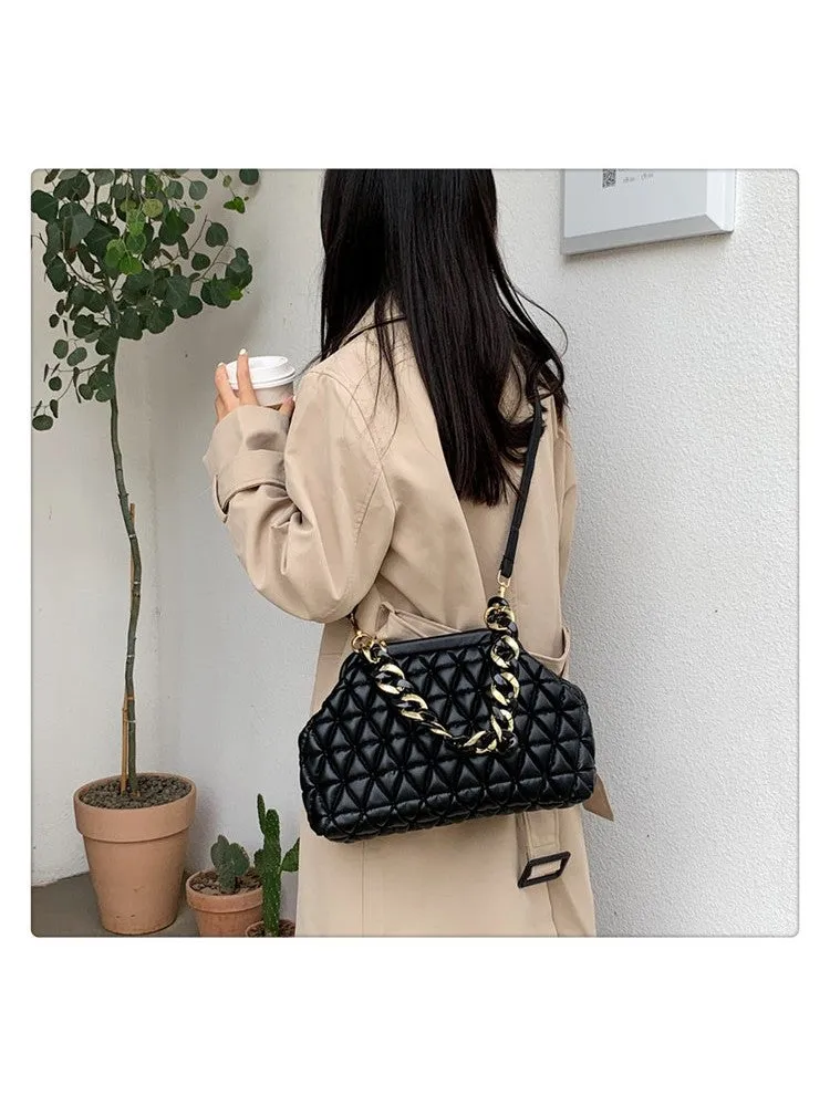 Puffa Quilted Chain Bag