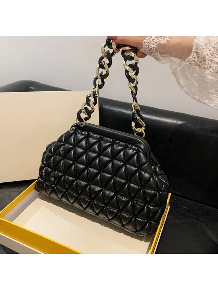 Puffa Quilted Chain Bag