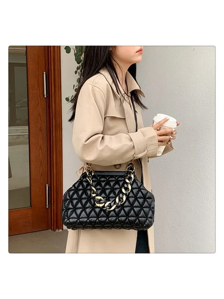 Puffa Quilted Chain Bag