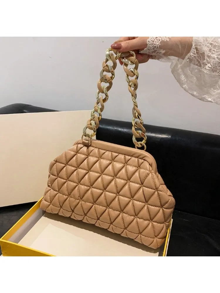 Puffa Quilted Chain Bag