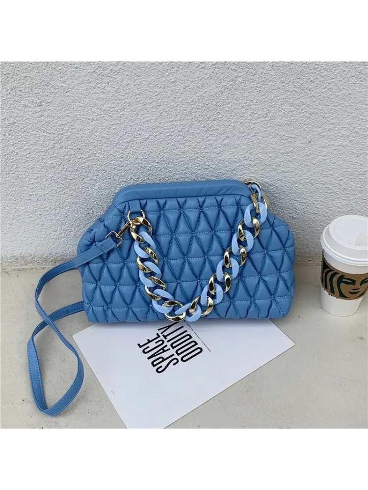 Puffa Quilted Chain Bag
