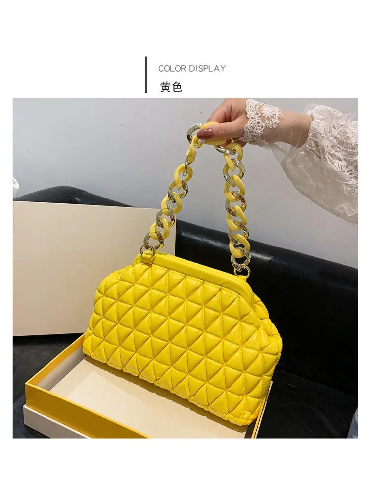 Puffa Quilted Chain Bag