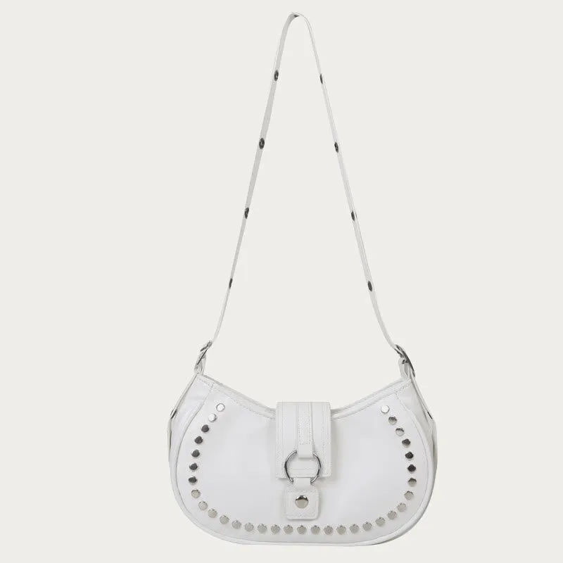 Rivet Crossbody Bag For Ladies Minimalist Punk Classic Purse