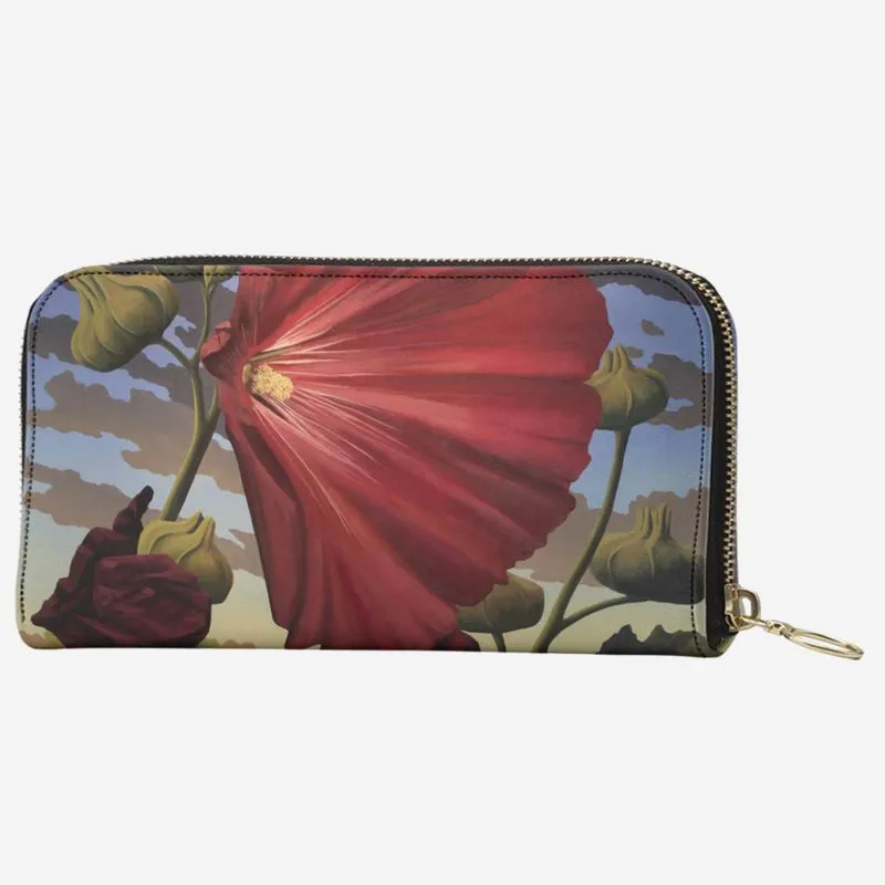 Sage Ocean Bloom Leather Wallet