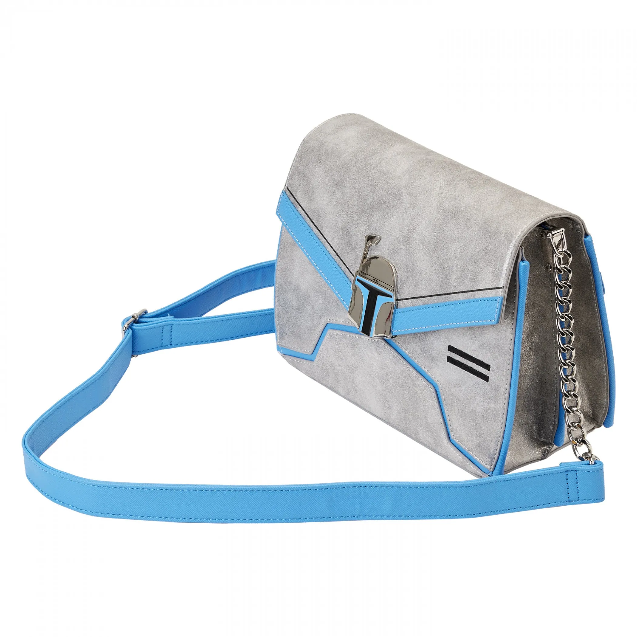 Star Wars Jango Fett Metallic Crossbody Bag by Loungefly